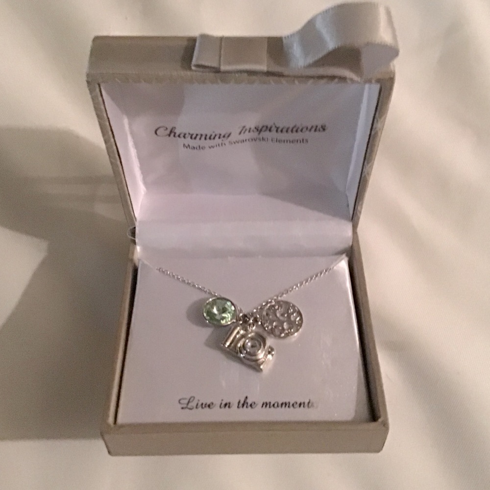 Sterling silver charm necklace